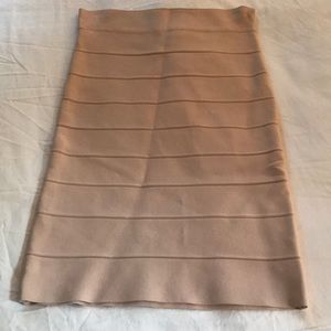 BCBG blush fitted pencil skirt